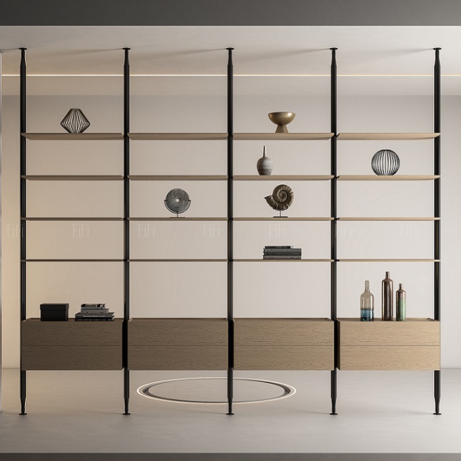 意飛空間品牌簡歐風格隔斷效果圖