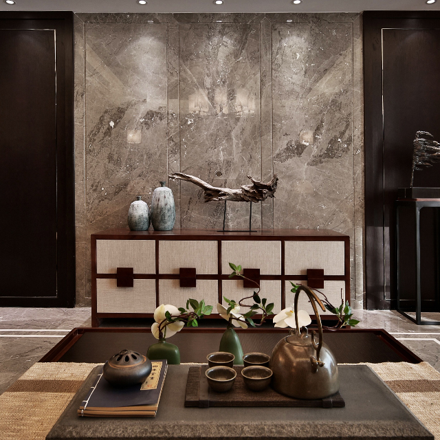 米蘭探春風格背景墻效果圖